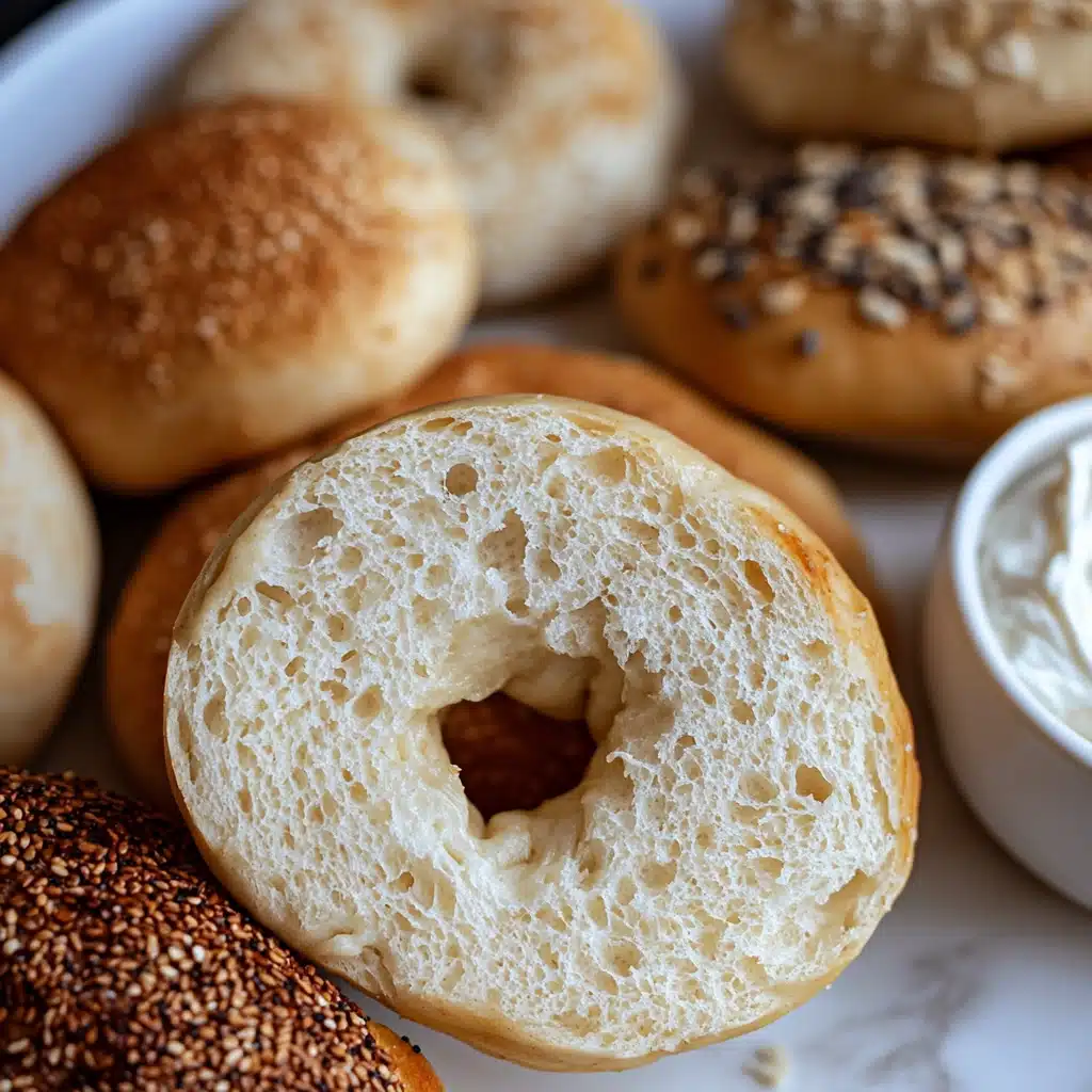 Chewy Homemade Sourdough Bagels Recipe - Recipe Image