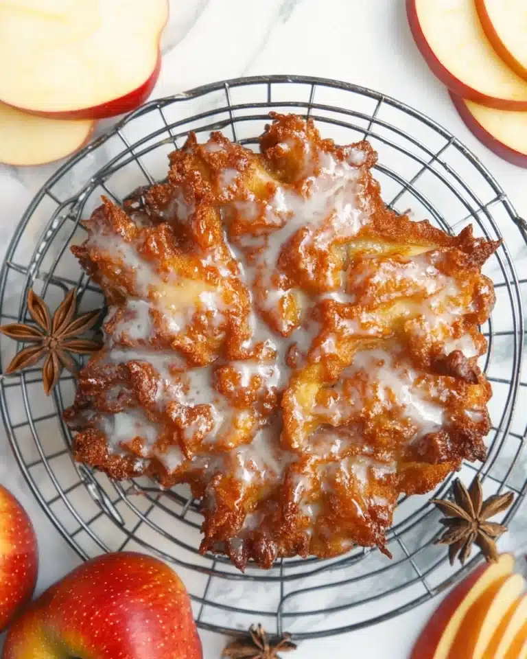 Sourdough Apple Fritters with Vanilla Glaze Recipe
