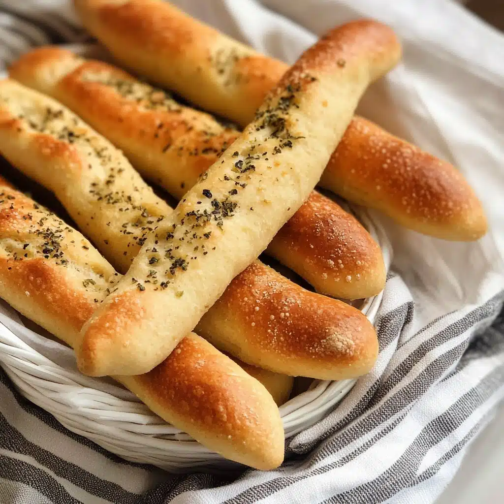 Garlic Herb Sourdough Breadsticks Recipe - Recipe Image