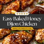Honey Dijon Glazed Baked Chicken Recipe