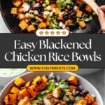 Spicy Blackened Chicken Rice Bowl Recipe