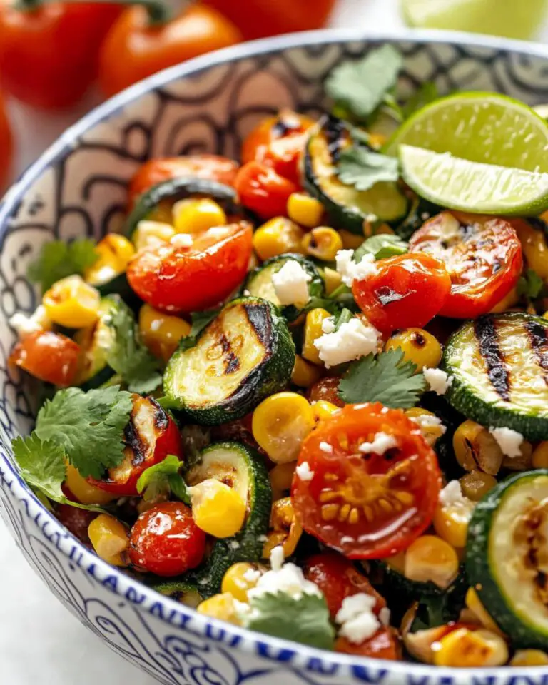 20 Minute Zucchini and Corn Fiesta Salad Recipe