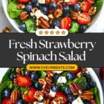 Balsamic Glazed Strawberry Spinach Salad Recipe