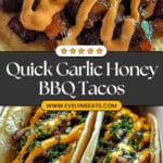Garlic Butter Honey BBQ Tacos Recipe
