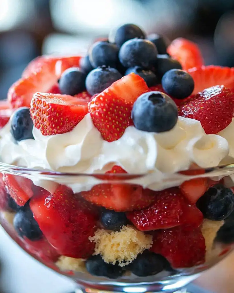 4th of July Patriotic Berry Trifle Recipe