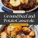 Creamy Cheddar Beef and Potato Bake Recipe
