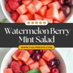 Berry Watermelon Salad With Mint Lime Dressing Recipe