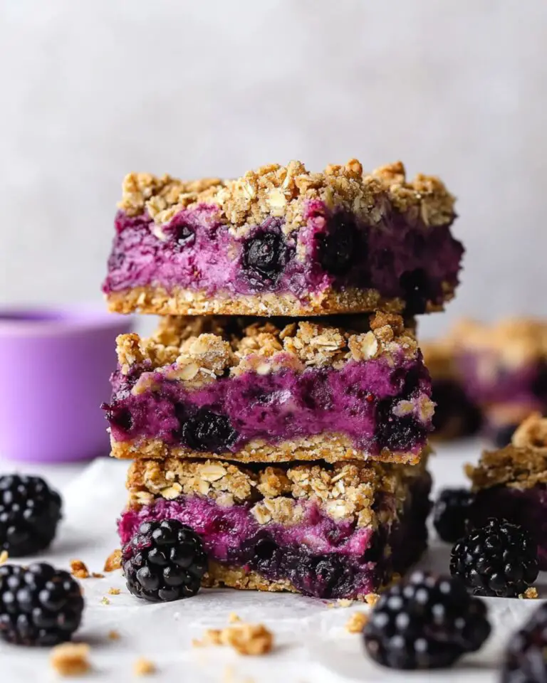 Blackberry Pistachio Crumble Bars Recipe