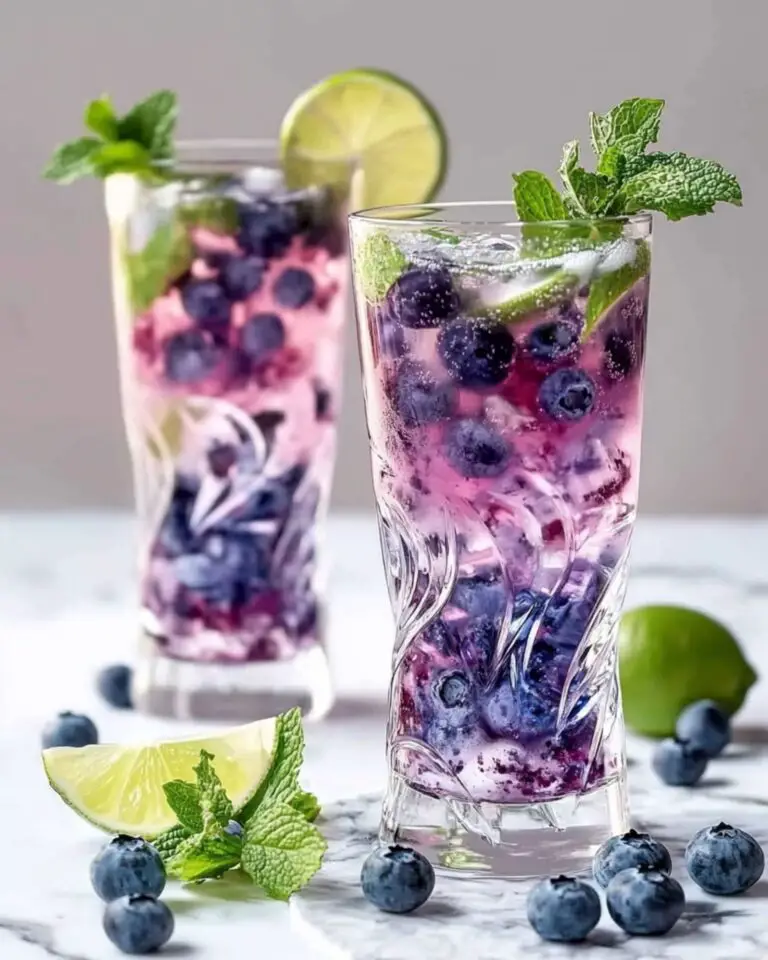 Blueberry Mojito Mocktails Recipe