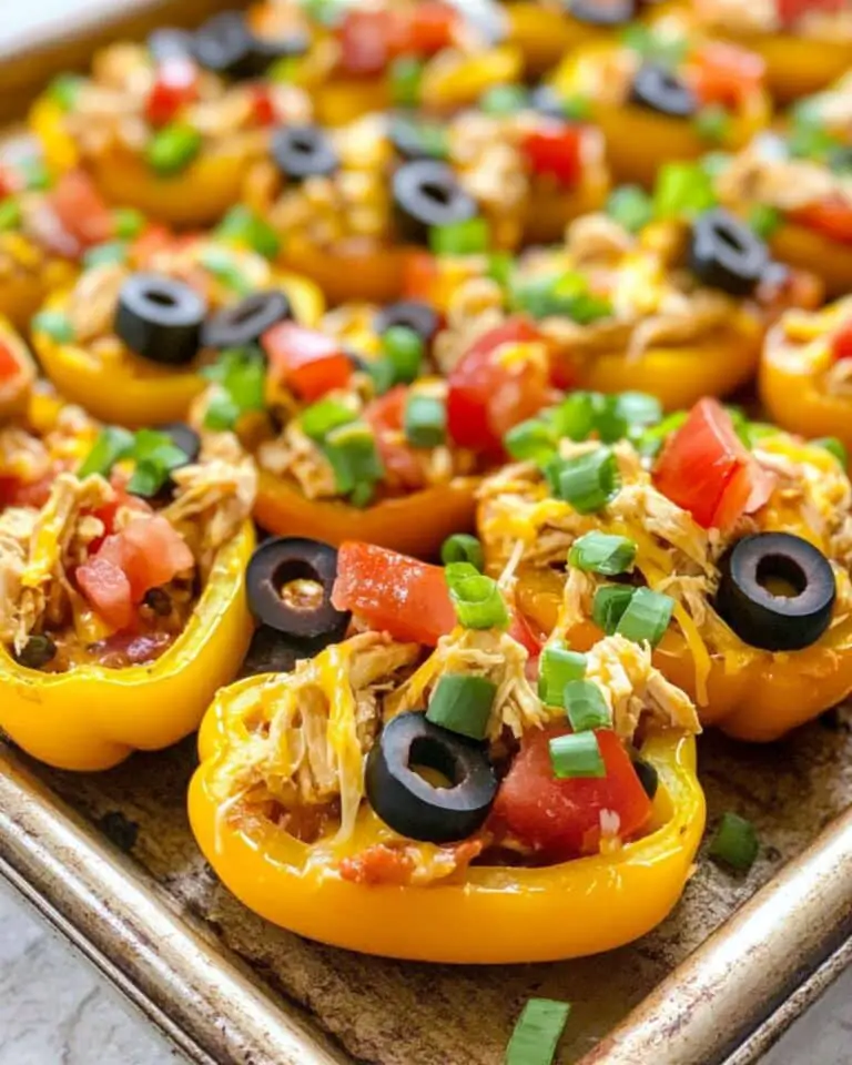 Chicken Healthy Nachos on Mini Bell Peppers Recipe