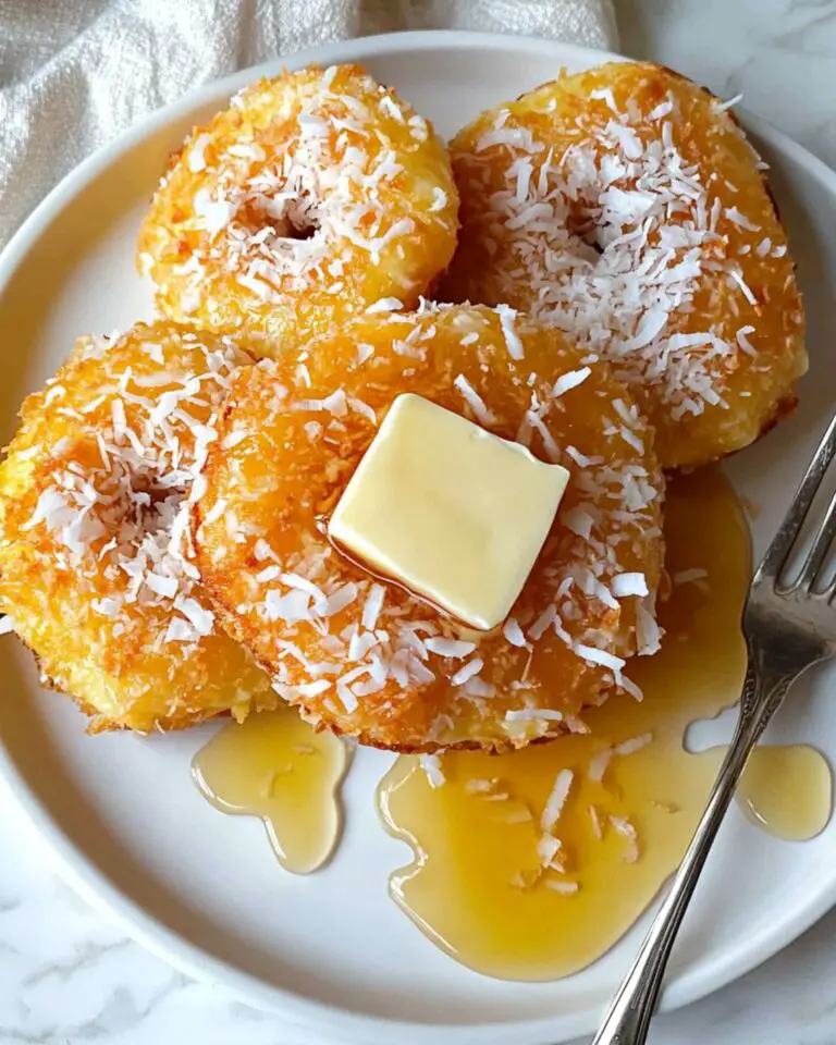 Coconut Crusted Hawaiian Roll French Toast Recipe