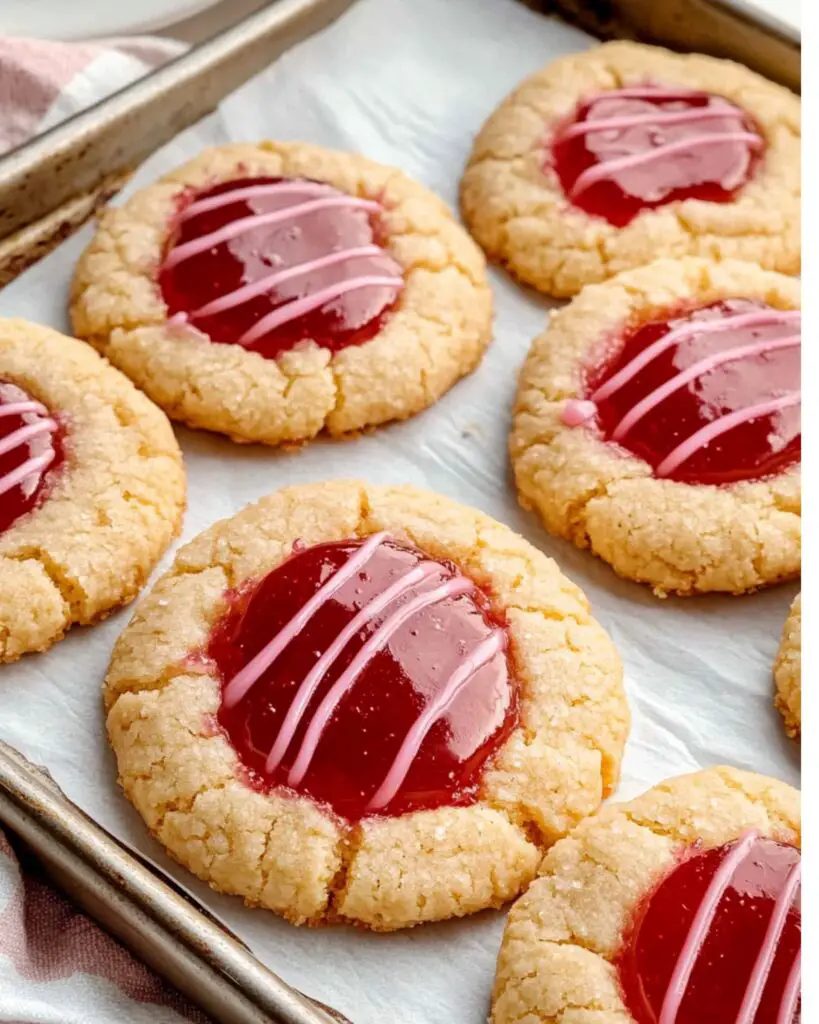 Double Strawberry Jam Cookies Recipe