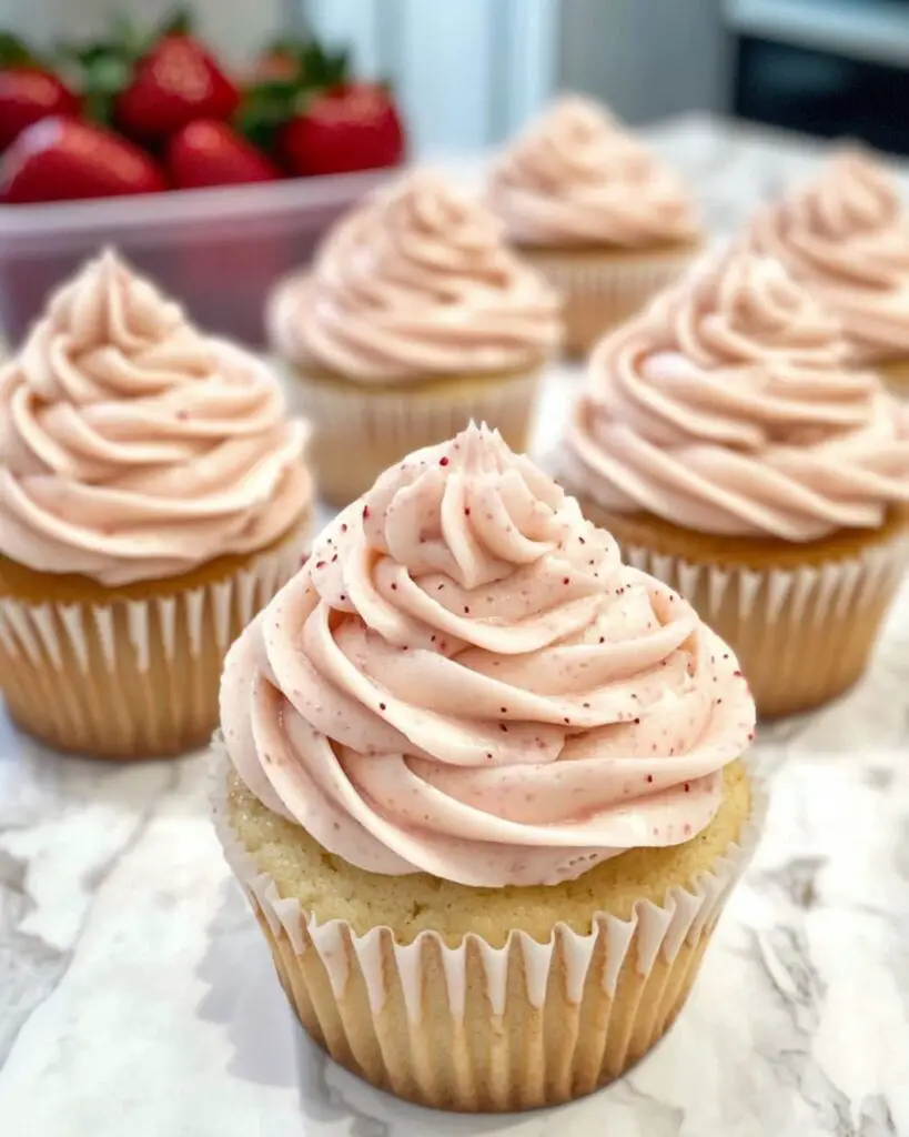 Fresh Strawberry Cupcakes Recipe