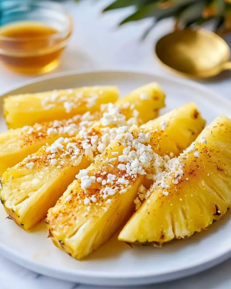 Hot Honey Pineapple Wedges Recipe