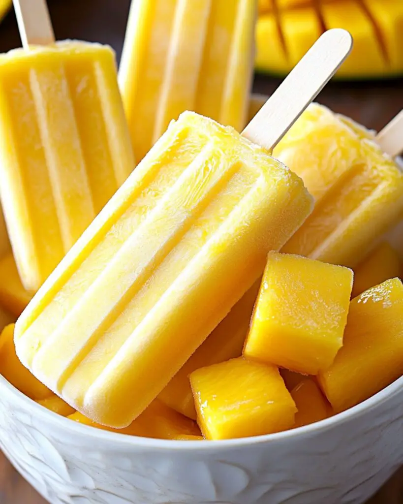 Mango Coconut Popsicles Recipe