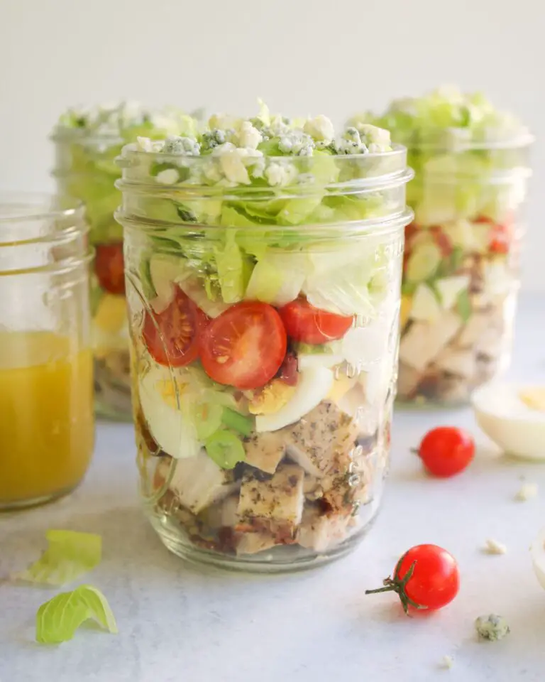 Mason Jar Cobb Salads Recipe