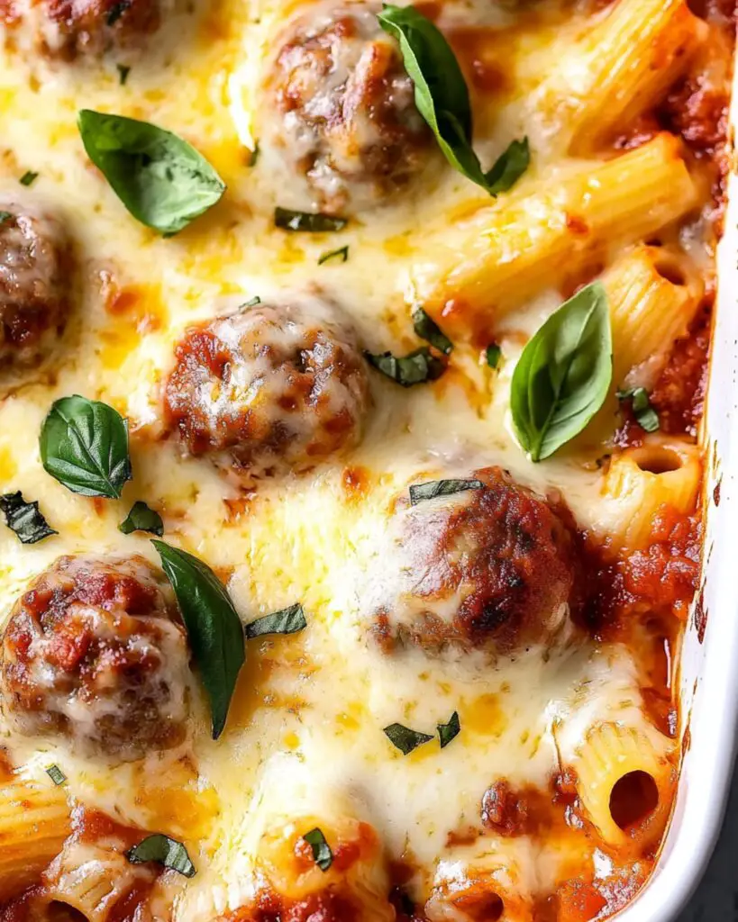 Meatballs Pasta Casserole Recipe