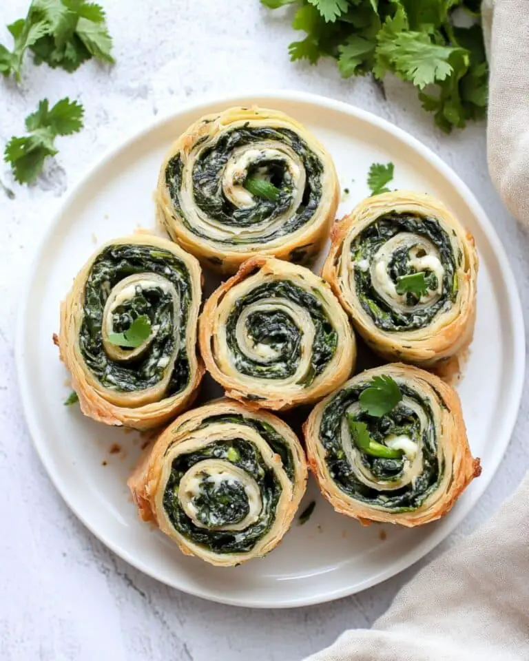 Vegan Spinach Cheese Pinwheels Recipe