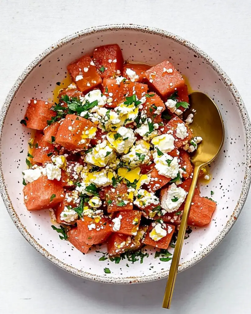 Watermelon, Feta, and Mint Salad Recipe