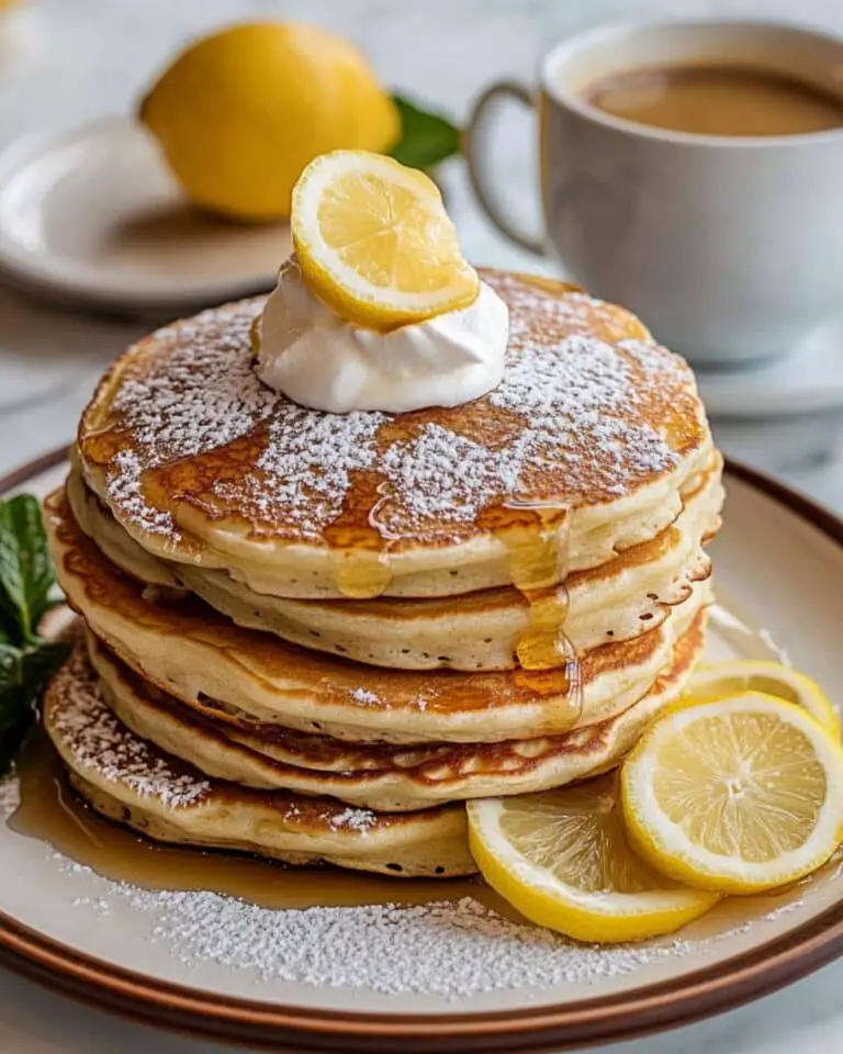 Sourdough Lemon Ricotta Pancakes Recipe
