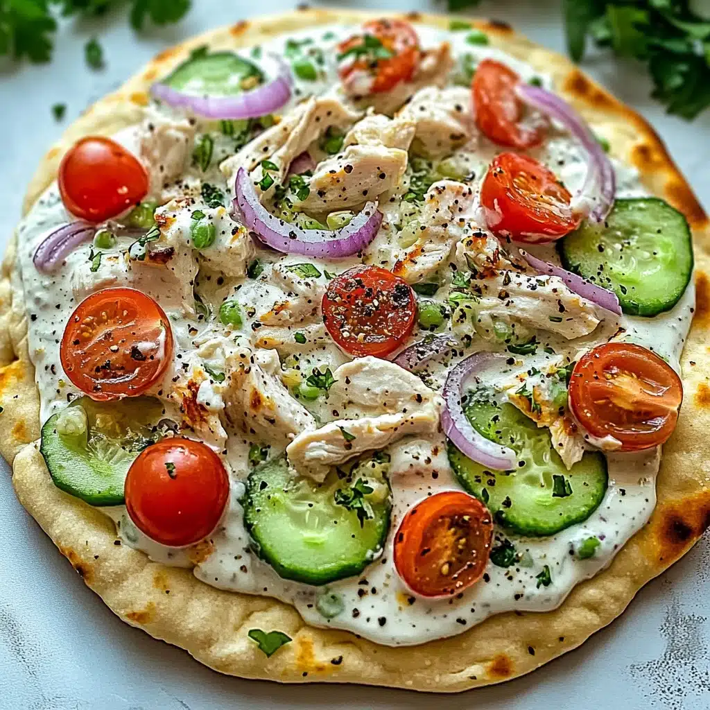 Tzatziki Chicken Pizza Recipe - Recipe Image