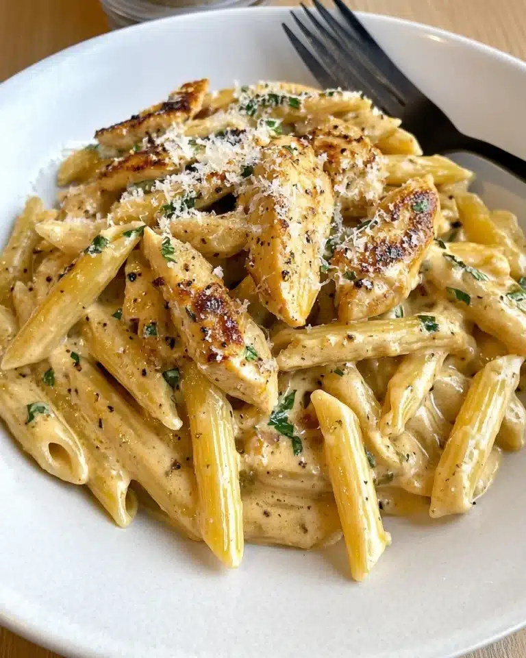 Garlic Parmesan Chicken and Pasta Recipe