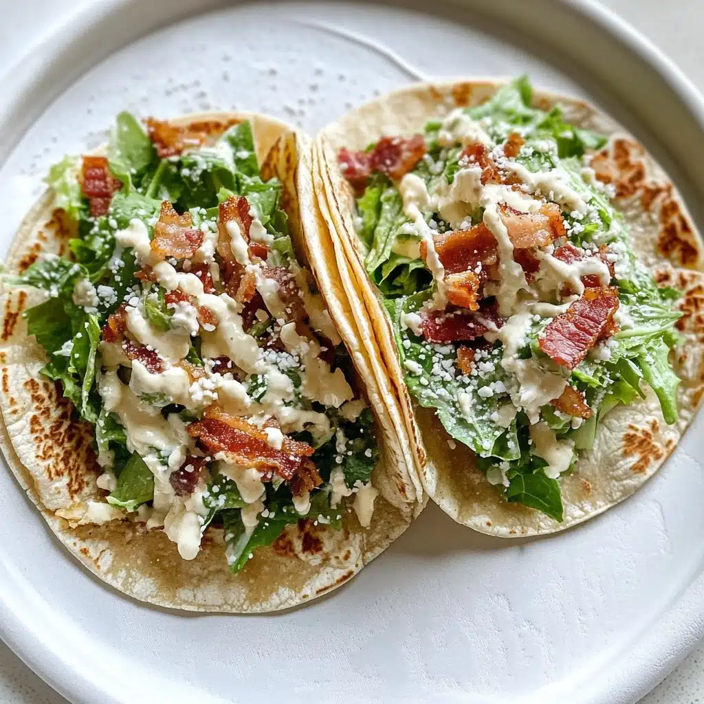 Smash Chicken Caesar Tacos Recipe - Recipe Image