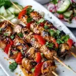 Honey Garlic Chicken Skewers Recipe
