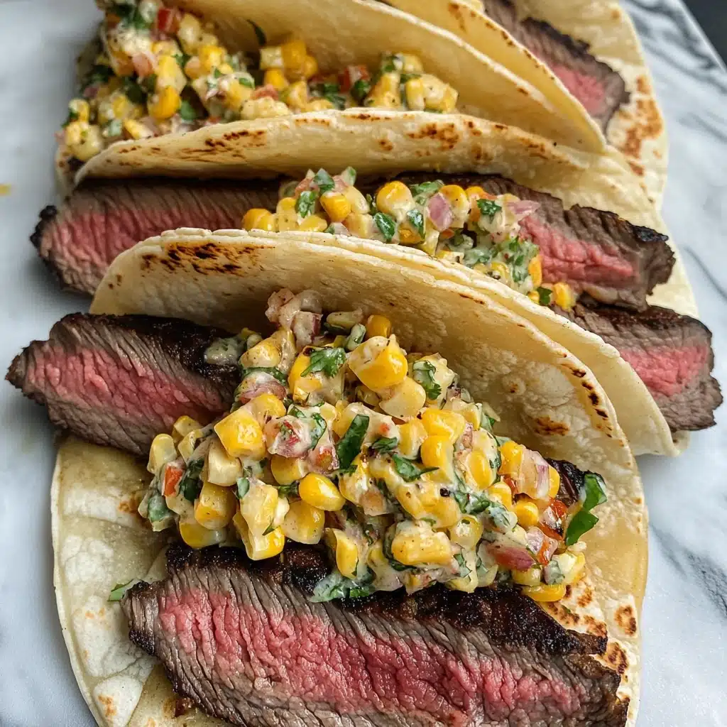 Grilled Elote Steak Tacos Recipe - Recipe Image