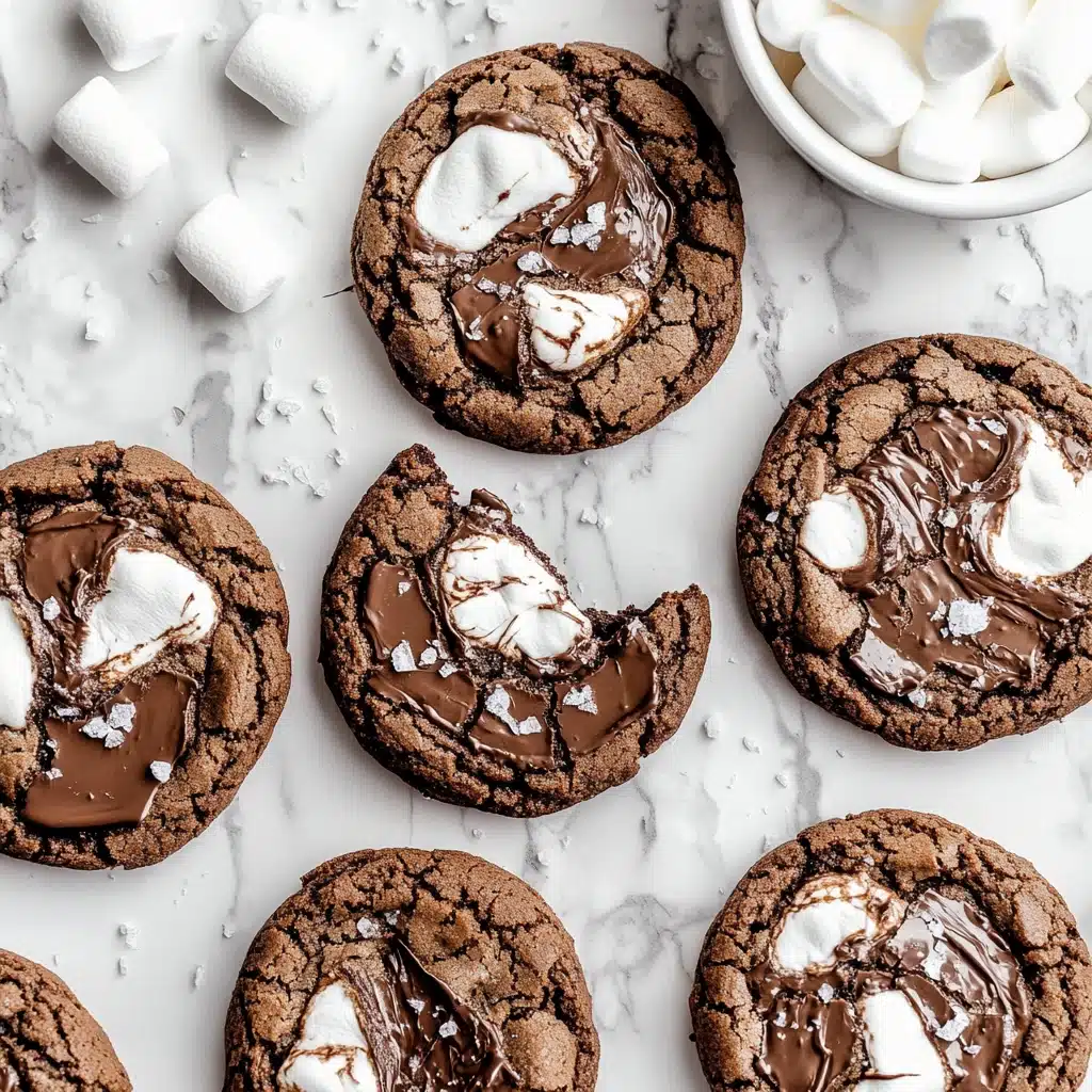 Chocolate Marshmallow Swirl Cookies Recipe - Recipe Image