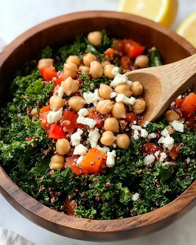 Kale Quinoa Chickpea Salad Recipe