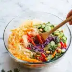 Spring Roll Salad with Spicy Ginger Dressing Recipe