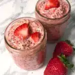 Strawberries and Cream Overnight Oats Recipe