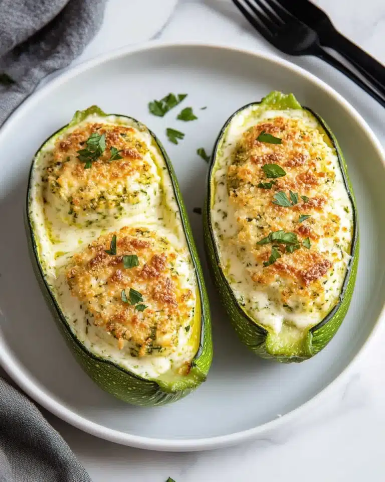 Feta Cheese Stuffed Zucchini Recipe