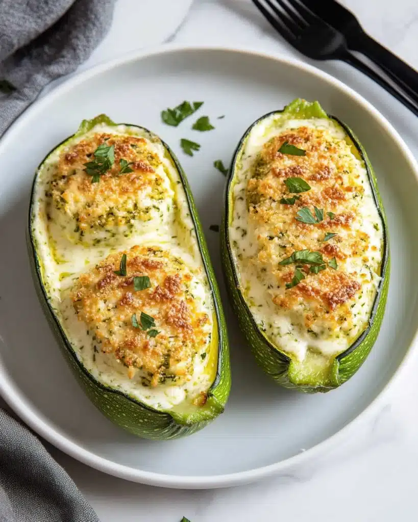 Feta Cheese Stuffed Zucchini Recipe