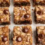 Healthy Chocolate Chip Oatmeal Bars Recipe