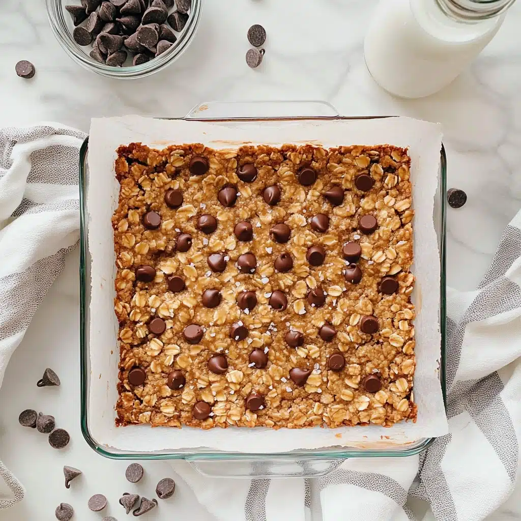 Healthy Chocolate Chip Oatmeal Bars Recipe - Recipe Image