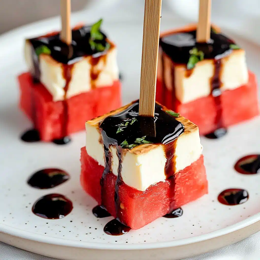 Watermelon Feta Appetizer Bites Recipe - Recipe Image