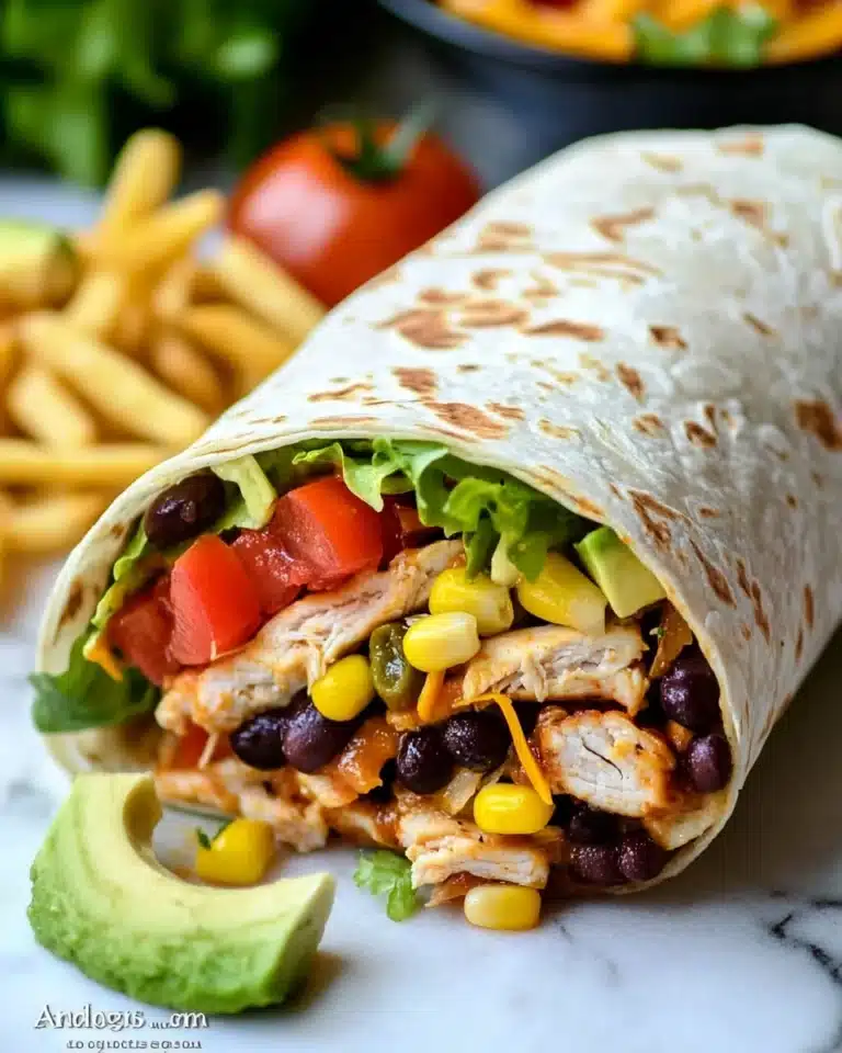 BBQ Ranch Chicken Wrap Recipe