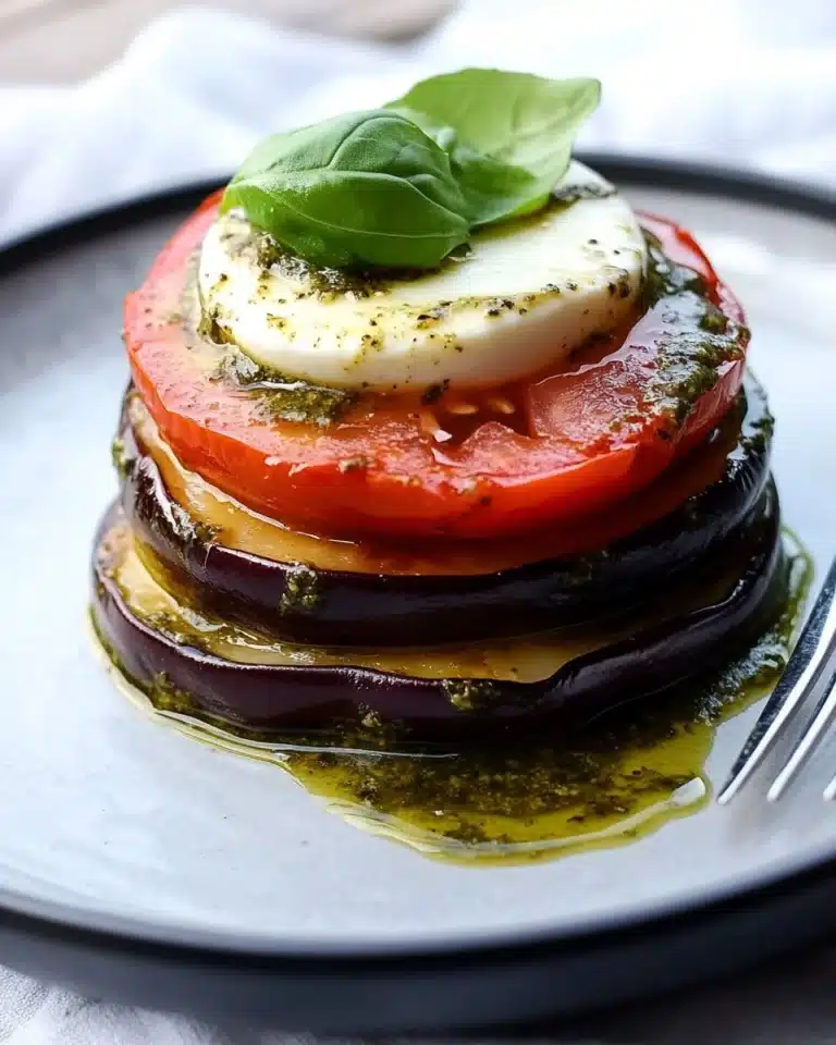 Grilled Eggplant Caprese Recipe