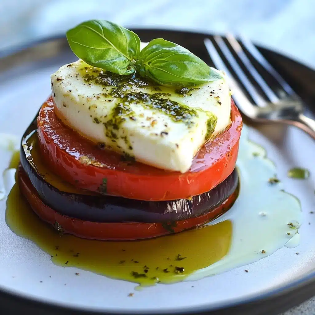 Grilled Eggplant Caprese Recipe - Recipe Image