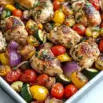 Balsamic Glazed Chicken and Veggies (Sheet Pan) Recipe
