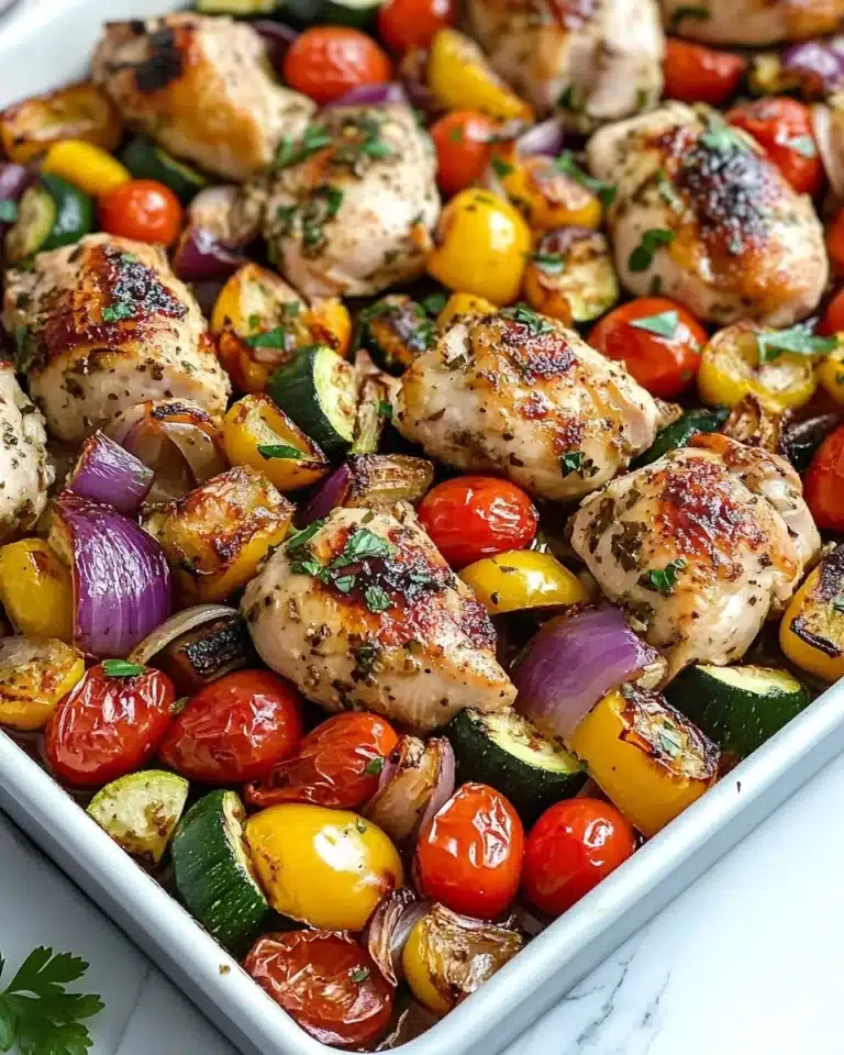 Balsamic Glazed Chicken and Veggies (Sheet Pan) Recipe