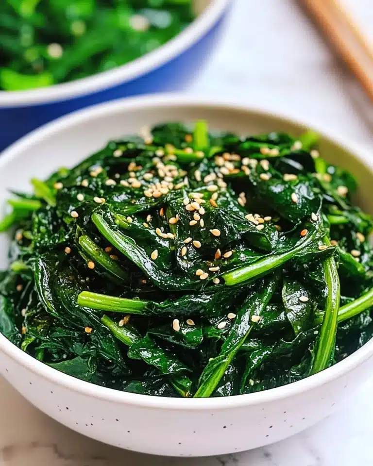 Korean Spinach Salad 2 Ways (Sigumchi Namul) Recipe