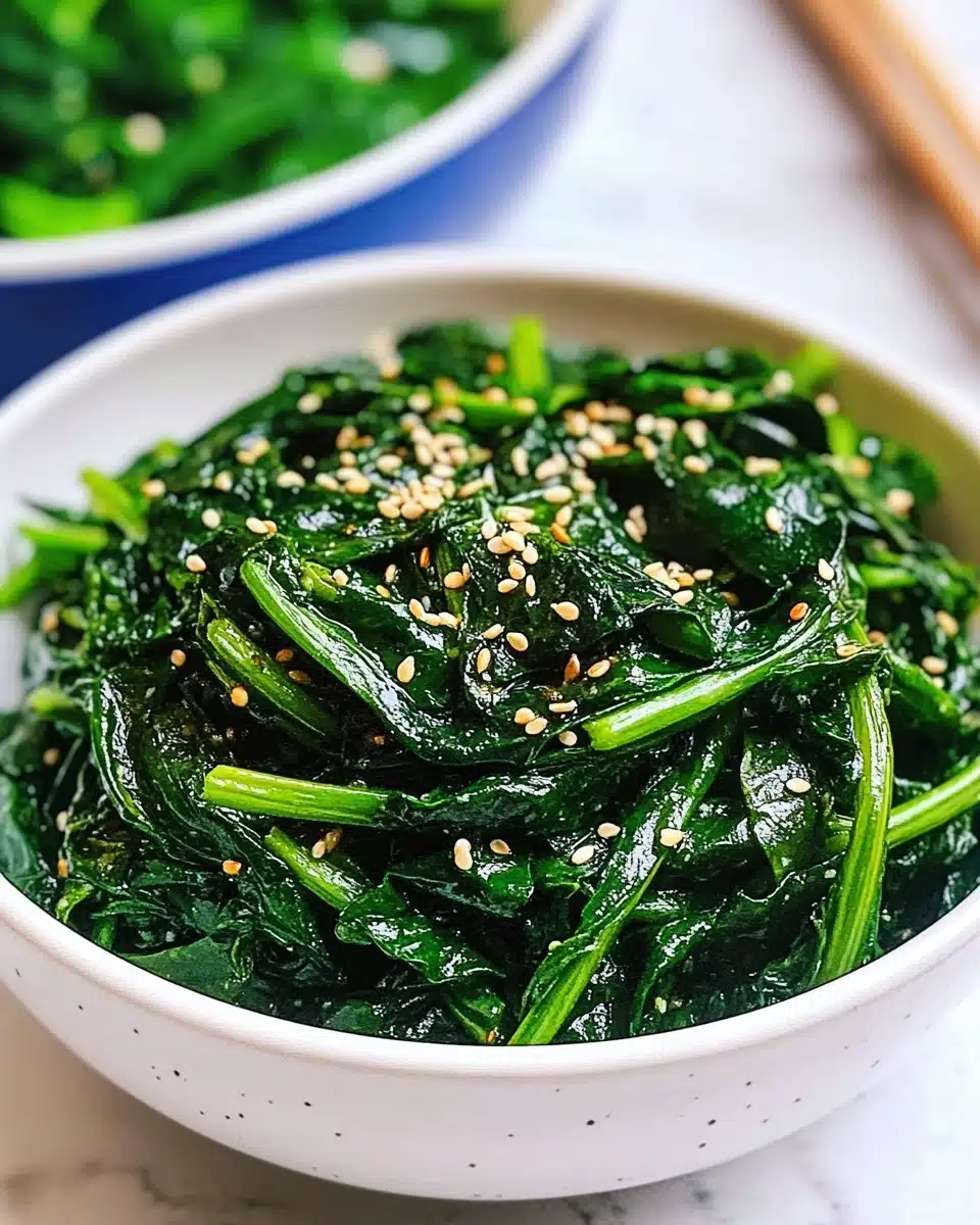 Korean Spinach Salad 2 Ways (Sigumchi Namul) Recipe