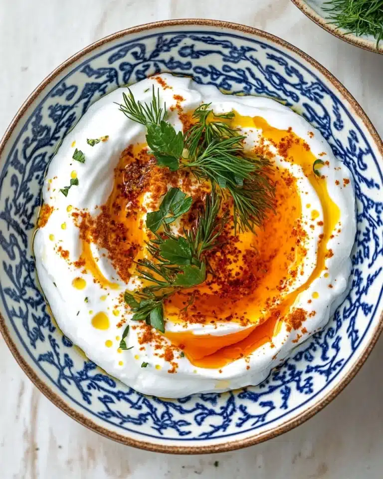 Cilbir: Turkish Eggs in Garlicky Yogurt Sauce Recipe