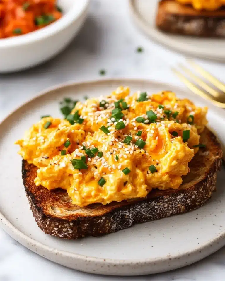Spicy Gochujang Egg Mayo Toast Recipe