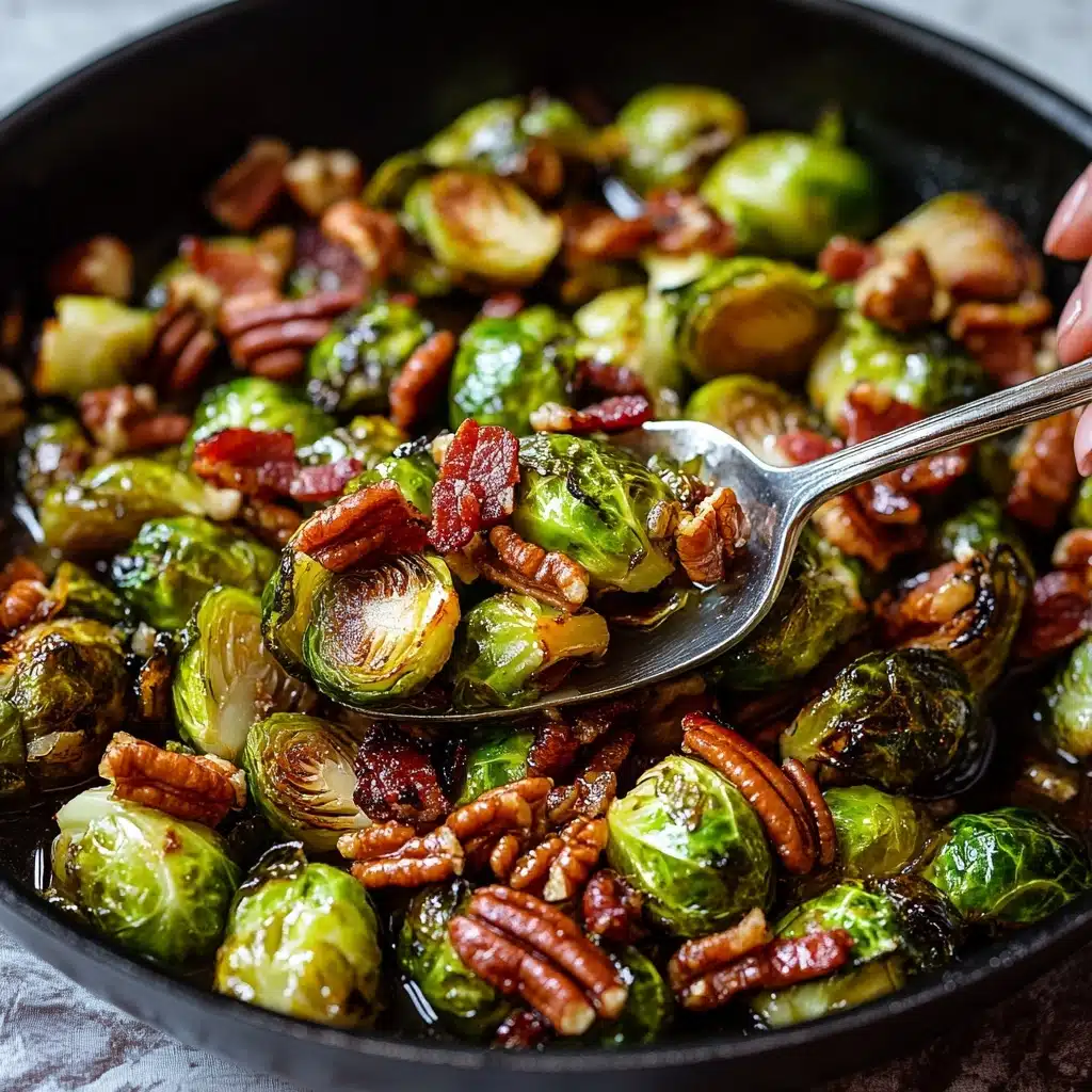 Brussels Sprouts in Maple Bourbon Sauce Recipe - Recipe Image