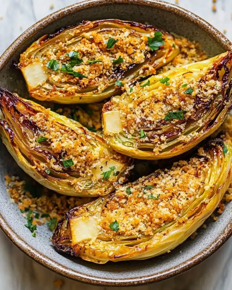 Miso Butter Roasted Cabbage Wedges Recipe