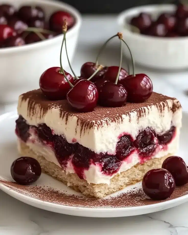 Cherry Almond Tiramisu Recipe